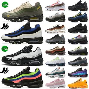 Runningskor 95 95S OG Athletic Sneakers för män Womens MX Sequoia Triple Balck Neon Greedy Outdoor Trainers Shoes 36-46