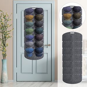 Bathroom Shelves Hanging Hat Organizers For Baseball Cap Felt Storage Holders Bedroom Closet Space Saving Wall Door Rack 230607