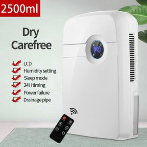 Appliances 2022 Newest Home Dehumidifier with 2500ml Water Tank Home Mute Moisture Absorbers Air Dryer for Kitchen Bedroom Office
