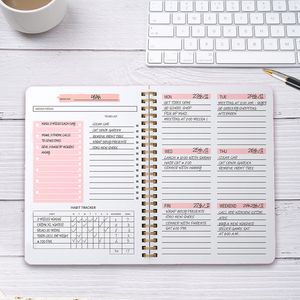 Notepads Agenda Weekly Planner Spanish Notebook A5 Diary Goal Habit Schedules Journal Notebooks For School Stationery Office 230607