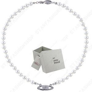 Halsband pärlpärlpärlor diamant tennis halsband kvinna silverkedjor vintage trendig stil desigenr