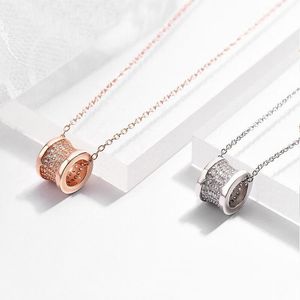 designer necklace Fashion jewelry stainless steel spring necklace man woman clavicle chain sports leisure tank chain lovers jewelry holiday gift