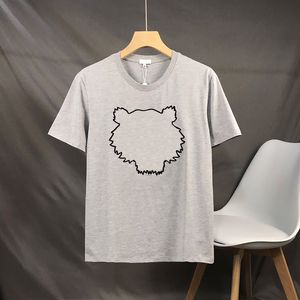 Fransa Kenzos Designer T Shirt Lüks kapüşonlu nakış tişörtlü erkek trendi kısa kollu üstler kaplan kapüşonlu saf gömlek Kenzos Pul 6158