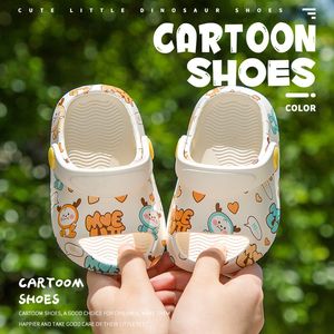 Slipper Summer Baby Sandals Slippers EVA Cartoon Children Beach Garden Home Shoes for Boys Girls Toddler Soft Bottom Cave 230608