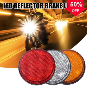 Ny ny LED-bakljus Nattvarningsreflektorer 24 SMD Universal bil Motorcykel Singal Lamp Broms Light 12-24V Vit/Yellow/Red