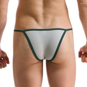 Unterhosen Herren Sexy Fashion Briefs Mesh Atmungsaktive Unterwäsche Niedrige Taille Bikini Höschen