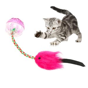 Legendog 1pc Cat Toy Small Bell Ball Fish Decor Cat Interactive Toy Kitten Toys For Cat Pet Supplies Colore casuale