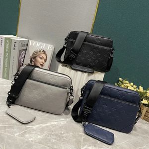 Erkek Trio Vücut Çantaları 3 Arada 1 Çapraz Vücut Çanta Damier Sprey Tasarımcıları Crossbody Omuz Çantası Sap Çanta Cüzdanları TOOT 3 PCS Setleri M46602