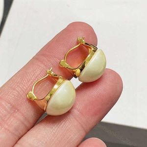 23ss women designer earrings Earrings pearl stud ear hooks The Middle Ages exquisite temperament earring High quality women jewelry a1