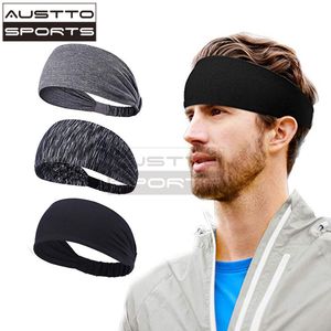 Sweatband Austto Workout Headbands Faixa de cabeça para esportes antiderrapante para homens e mulheres 230608