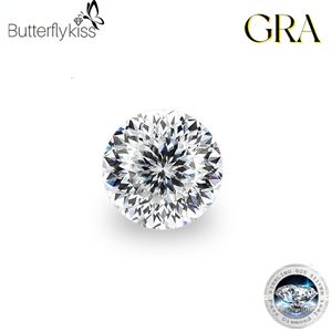 느슨한 다이아몬드 Butterflykiss Round 100 Faceted Cut 1.0-8.0 Carat D 컬러 느슨한 돌 고품질 패스 다이아몬드 테스터 GRA 230607