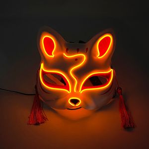 Máscaras de festa 10 cores escolhidas Luminous Sexy Cat Face Mask Festival Decoractive Led Light Para Adultos Mulheres Crianças Brilhando no Escuro 230607