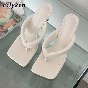 Eilyken New Summer Fashion Open Clip Toed Mules Pantofole da donna Sandali 2023 Tacchi bassi di alta qualità Infradito Scivoli Scarpe L230518