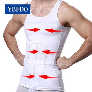 Waist Tummy Shaper YBFDO Men's Slimming Shaper Posture Vest Male Belly Abdomen For Corrector Compression Body Building Fat Burn Chest Tummy Corset 230607