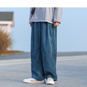 Hosen Männer Cord Harajuku Breite Bein Hosen 2020 Overalls Herren Japanischen Streetwear Jogginghose Männlichen Koreanischen Casual Jogger Hosen