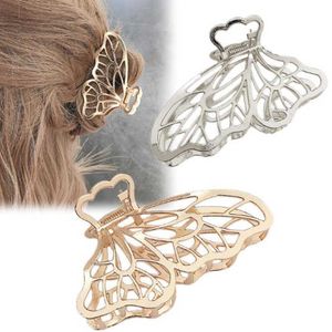 Baumeln Kronleuchter Frauen Mädchen Geometrische Haar Klaue Klemmen Metall Schmetterling Form Haar Klaue Clip Einfarbig Haarnadel Haar Zubehör Z0608