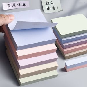 Notepads 100Sheets Morandi Sticky notes Pads Posits Stationery Paper Stickers Posted It Memo Notepad Notebook School Office Accessories 230607