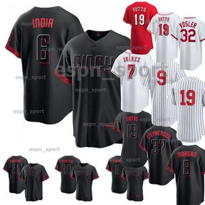 Elly De La Cruz Jonathan India Jerseys 2023 City Connect Joey Votto Andrew Abbott 9 Matt McLain Tyler Stephenson Hunter Greene Jose Barrero Spencer Steer Nick Senzel