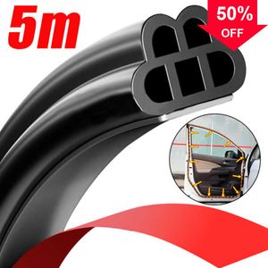 New 5/1m Car Rubber Door Seal Strip Soundproof Door Seal Trim Universal Noise Insulation EPDM Rubber Waterproof Seals Accessories