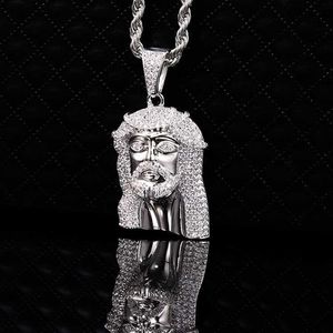 Designer Gioielli Incidente all'ingrosso Piccole dimensioni Gesù Pendant 925 Silver con diamante Moissanite per gioielli hiphop