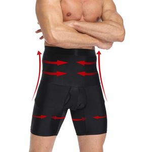 Midja mage shaper mens body shaper kompression shorts midjetränare mage kontroll skummande formmodeller modellering bälte anti chafing boxer underkläder 230607