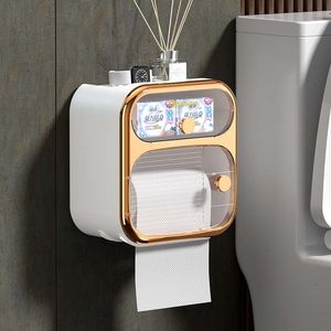Papier papieru toaletowego ręczniki papierowe uchwyt na papier toaletowy wodoodporne pudełko na ścianę do przechowywania półki do przechowywania