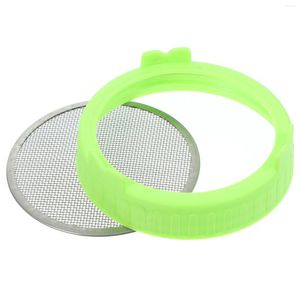 Dinnerware Sets Fine Mesh Sprouting Lid For Mason Jar Reusable Cap Household Filter