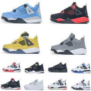 2024 basketball 4 Jumpman 4s boys shoe kids shoes Children black mid sneaker Chicago designer Scotts military cat trainers baby kid youth toddler infants Sports