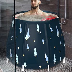 Other Bath Toilet Supplies Portable Bathtub Folding Bath Bucket Foldable Large Adult Tub Baby Swimming Pool Insulation Separate Family Bathroom SPA Tub 230607