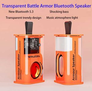 Tragbare Lautsprecher Transparent Style Stage Subwoofer Gaming Professional Wireless tragbare Bluetooth -Lautsprecher Cooler Lautsprecher
