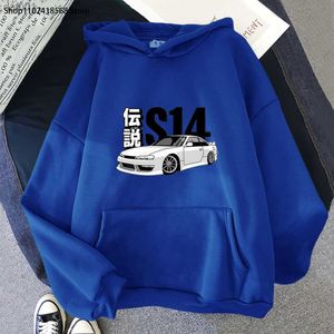 Anime Initial D Felpa con cappuccio Drift JDM Felpa Pullover Taglia EU Silvia Streetwear Uomo S Comic14 Giappone Auto manica lunga Abbigliamento donna L230520