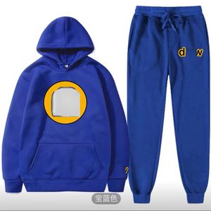 Sport suit men and women smiling face printed fleece leisure suit