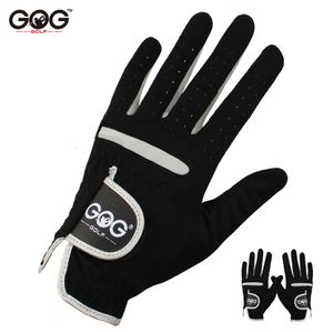 Cycling Gloves 1 Pcs Men's Golf Glove Left Hand Right Hand Micro Soft Fiber Breathable Golf Gloves Men Color Black Brand GOG 230607