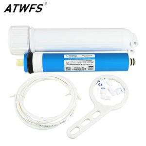 Apparater ATWFS Vattenfilter 1812 RO Membranhus + 50GPD Vontron Ro Membrane + Reverse Osmosis Water Filter System några av delar