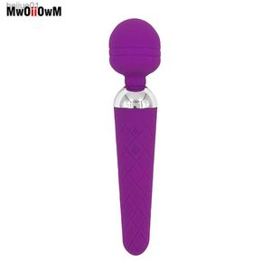 MWOIIOWM USB ładowalny mikrofon wibratory G-Spot Massager Waterproof podwójny wibra