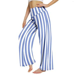 Spodnie damskie Sheer Women's Casual Comfy Pant Lekkie lekkie loungewear Flowne spodnie Elastyczne wysokie taley szerokie nogi luźne