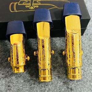 Saxophone Metal Mouthpiece High-End hand Carved Pattern Soprano/Tenor/Alto Saxophone Mouthpiece Classic Interior Carving
