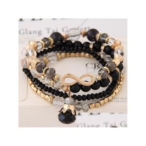 Charm Bracelets For Women Bijoux Glasses Stone Beads Bangles Gold One Direction Mtilayer Elastic Psera Gc177 Drop Delivery Jewelry Dhazz