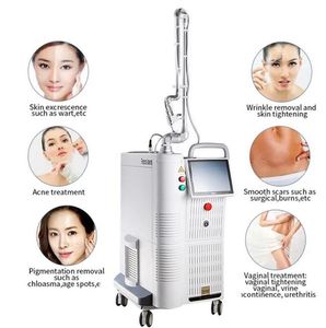 Clinic use 60w Co2 Fractional Laser Machine Metal Tube Old Scar Stretch Mark wrinkles Remover Skin Lifting skin rejuvenation vaginal tighten laser machine