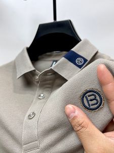 Herren-Poloshirts, 100 % Baumwolle, Poloshirt, Herren, kurzärmelig, Revers, T-Shirt, Sommermode, Buchstabenstickerei, Paul, Freizeitkleidung, Oberteil 230607