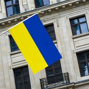 90X150cm Blue Yellow Ua Ukr Ukraine Flag For Decoration Hanging Polyester NEW Ukraine National Flag For Decoration Flag Banner European