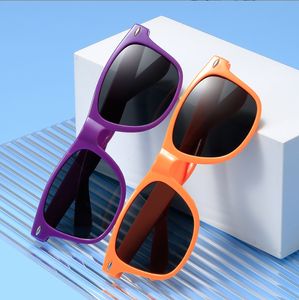 Винтажные женские модные квадратные солнцезащитные очки мужчины конфеты цветные оттенки