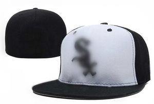 Bonés de beisebol Hot White Sox femininos masculinos gorras hip hop Street casquette bone Chapéus ajustados H2-7.5