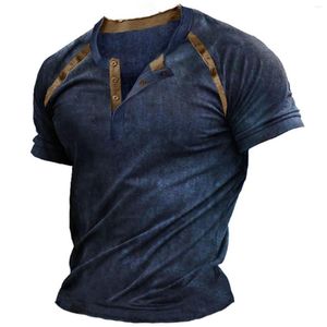 Herren T-Shirts Sommer Herren Hemd Kurzarm Sport Pullover Blusas Polo Anzug Übergroße Kleidung Streetwear Gothic Hawaiian