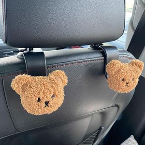 Araba organizatör bebek taşıma kancası yaratıcılık sevimli ayı baş koltuk arabası arabası aksesuarları özelleştirilebilir