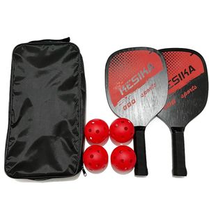 Tennis Rackets Pickle Paddles Set Pickleball Balls with Carrying Bag For Men Women Racquet 4 Pickleballs 230608