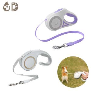 Dog Collars Leashes Retractable Leash 3m5m Automatic For Durable Nylon Pet Walking Extending Lead Rope Accessories Z0609