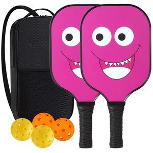 Tennis Balls Pickleball Paddle Graphite Pickle Ball Paddles Set of 2 with 4 Carry Bag Racquet Sets for Beginners 230609