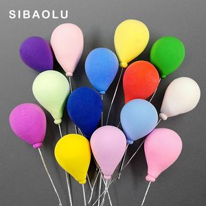 Obiekty dekoracyjne figurki kolorowe miłosne balon figurka figurka świąteczna DIY Dekor Home Decor Miniaturowa bajka dekoracja ciasta