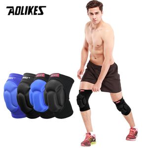 Elbow Kne Pads Aolikes 1Pair tjockt fotboll Volleyball Extreme Sports Ski Fitness Support Cycling Protector Kneepad 230608